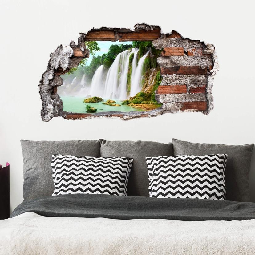 3D Wallsticker blå lagune