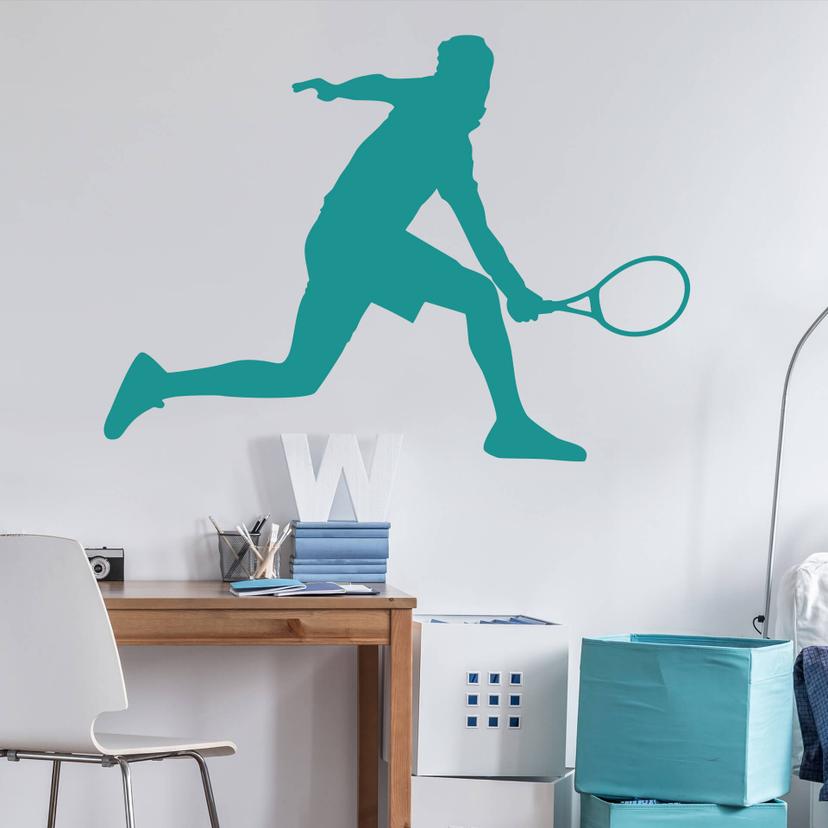 Muursticker Tennisspeler 02