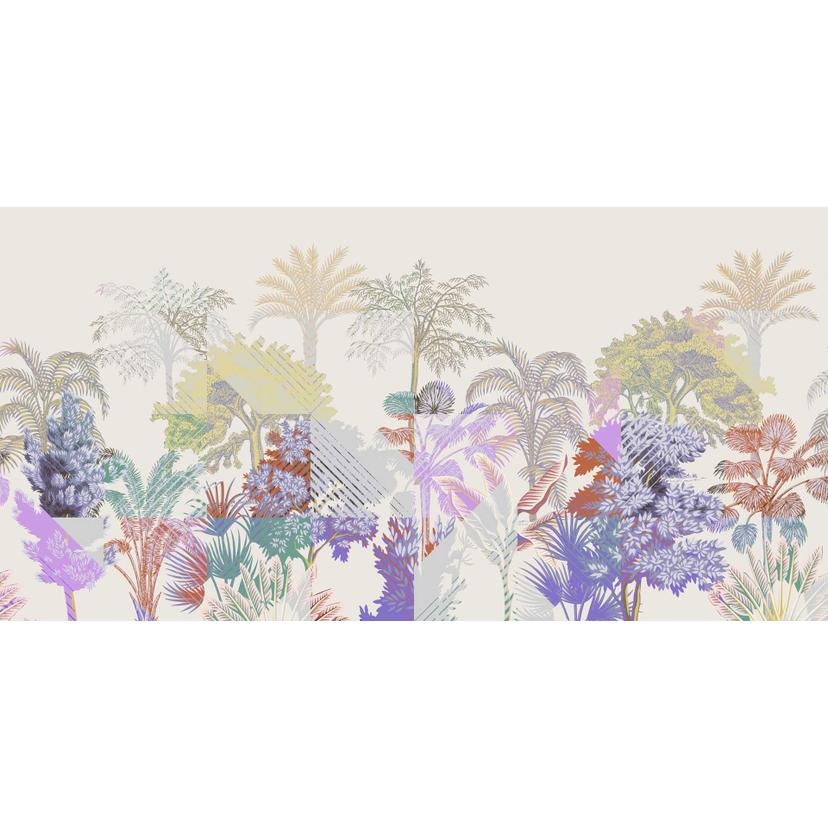 Carta da parati fotografica botanica con sfumature di colore - carta da parati in tessuto non tessut