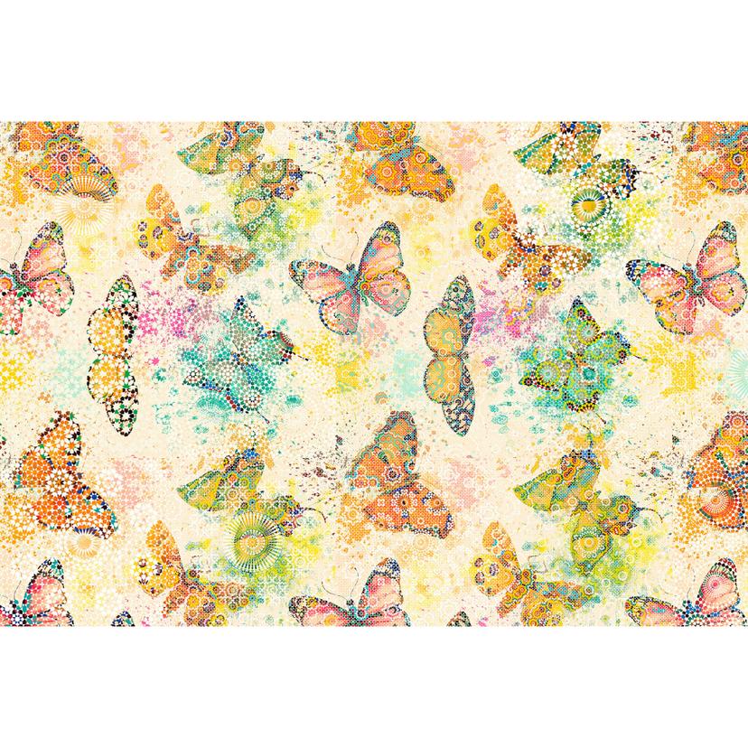 Fotomural Paredes de Patel mosaico mariposas 1