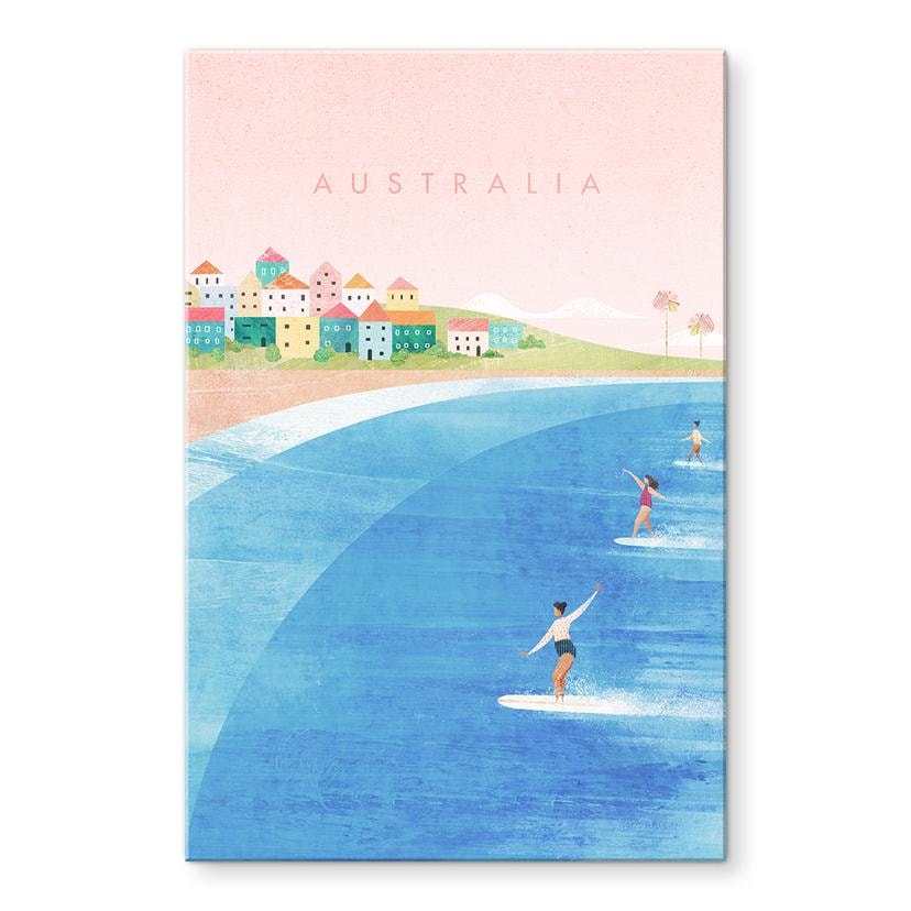 Akrylbillede Surfing på Australiens kyst - Rivers