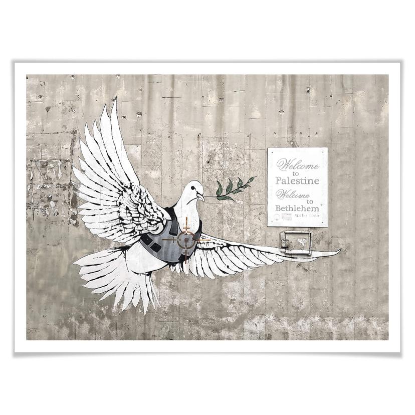 Poster Banksy - Fredsduvan
