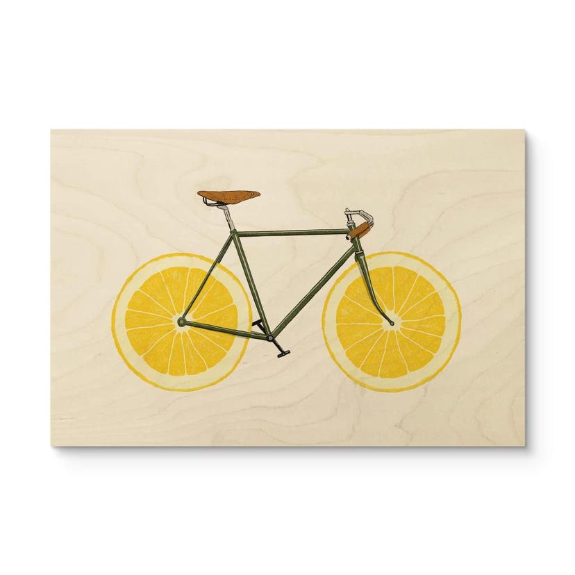 Træplakat Citroncykel - Bodart