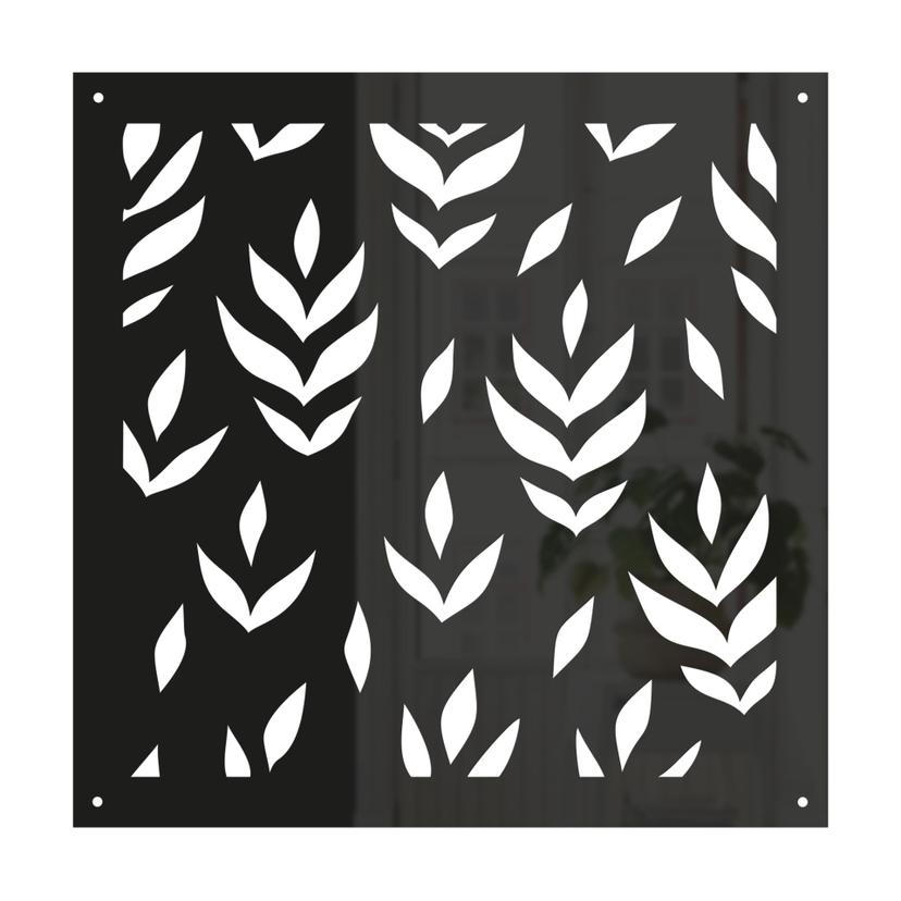 Divisorio, parete divisoria foglie floreali - acrilico