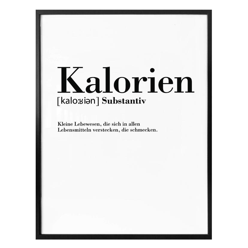 Poster Grammatik - Kalorien