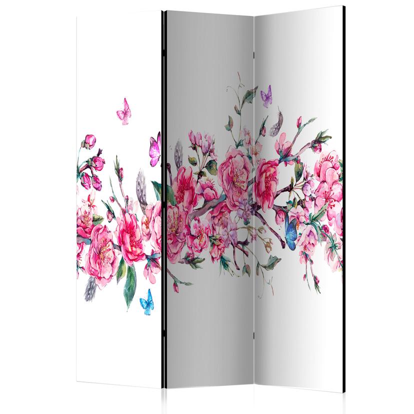 Rumdeler - Blomster og sommerfugle, 3-delt