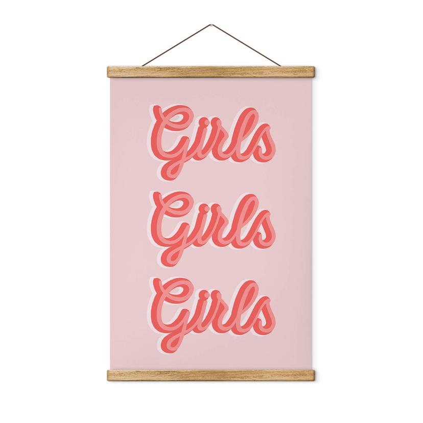 Tekstil plakat Kerr-Dineen - Girls Girls Girls