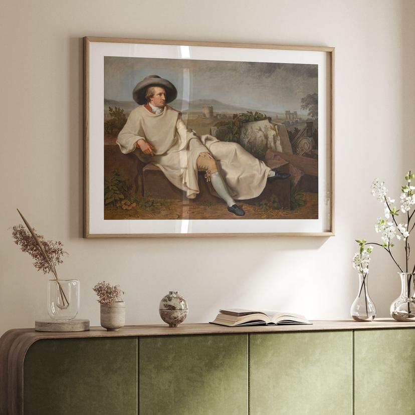 Poster Tischbein - Goethe nella Campagna Romana