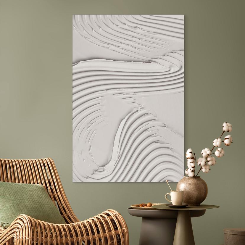 Stampe per pareti Strutture morbide in beige - Pictufy Studio - Alu-Dibond
