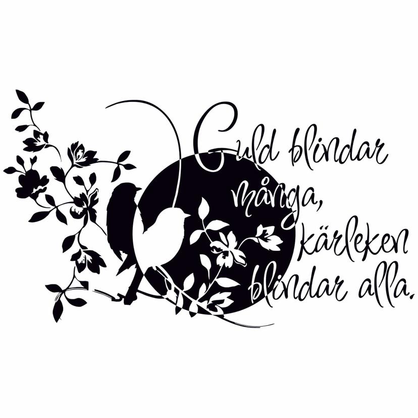 Wandtattoo Guld blindar många...