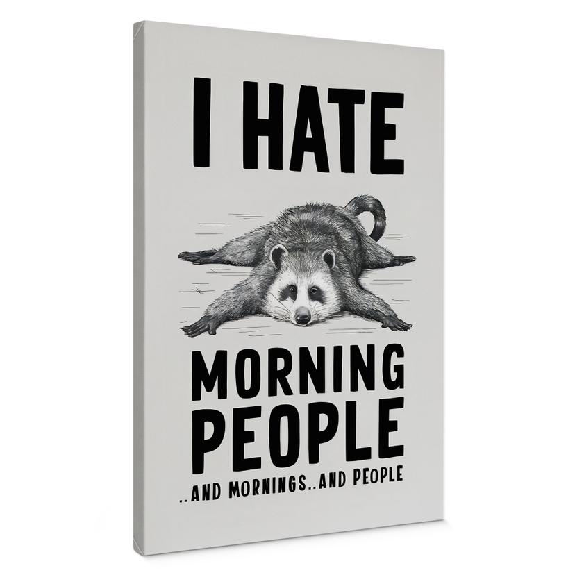 Canvas I hate morning people - Magnusson