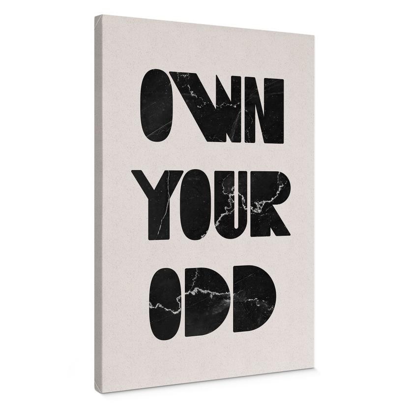 Canvasbillede Ej din odd