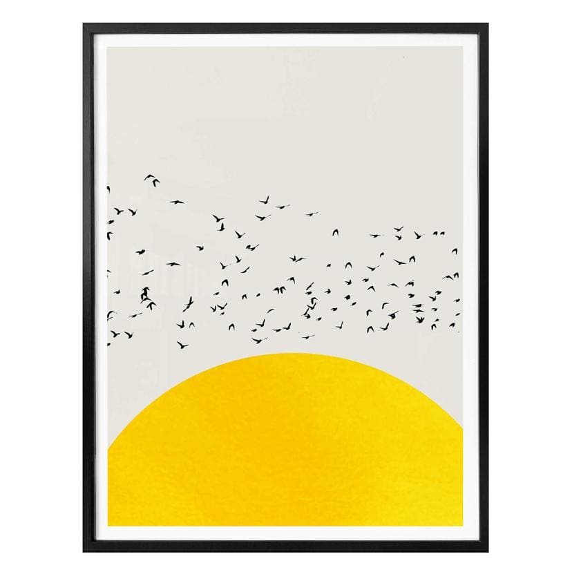 Póster Kubistika - Miles de pájaros