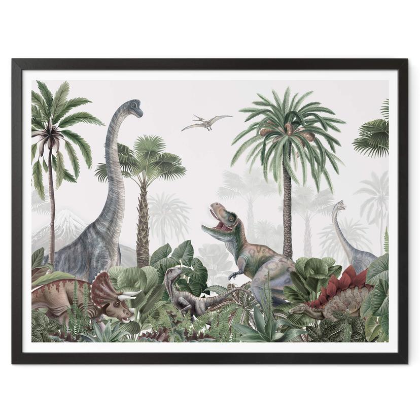 Póster Kikki Belle - La aventura de los dinosaurios