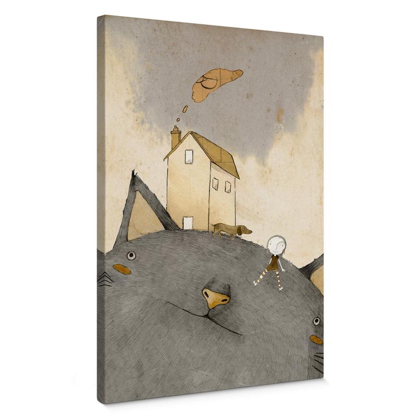Lienzo Loske - Casa del gato
