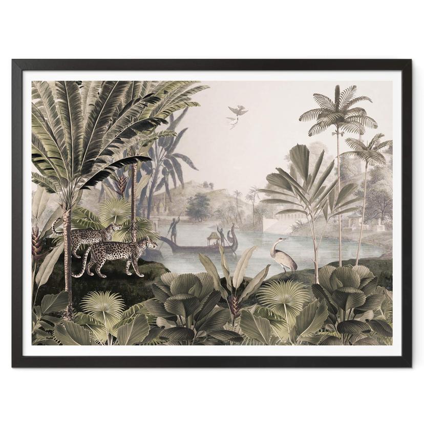 Poster Sir Edward - Paysage avec des léopards