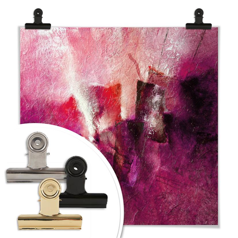 Poster - Schmucker - Abstrakt komposition i magenta