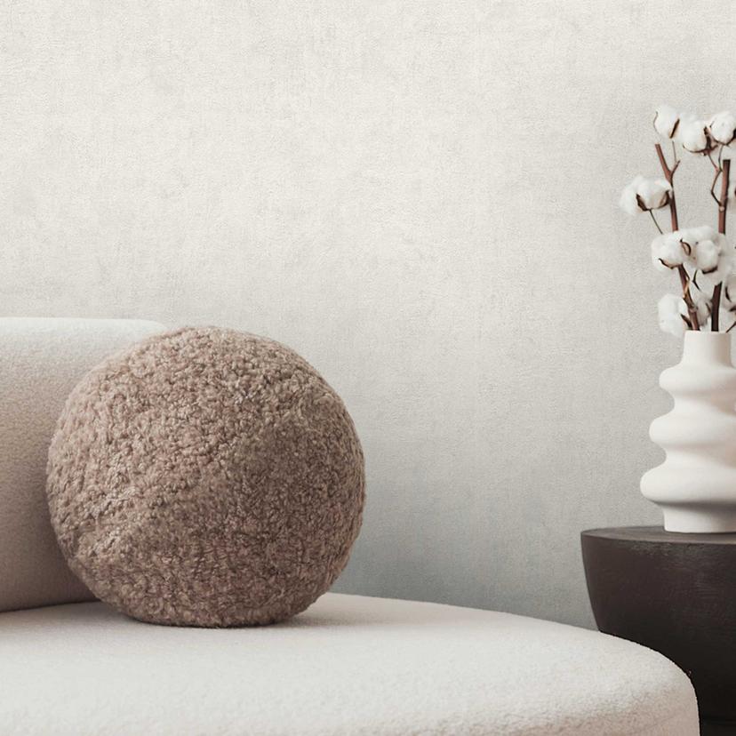 Papel pintado aspecto hormigón gris claro - Papel pintado no tejido moderno en aspecto escayola