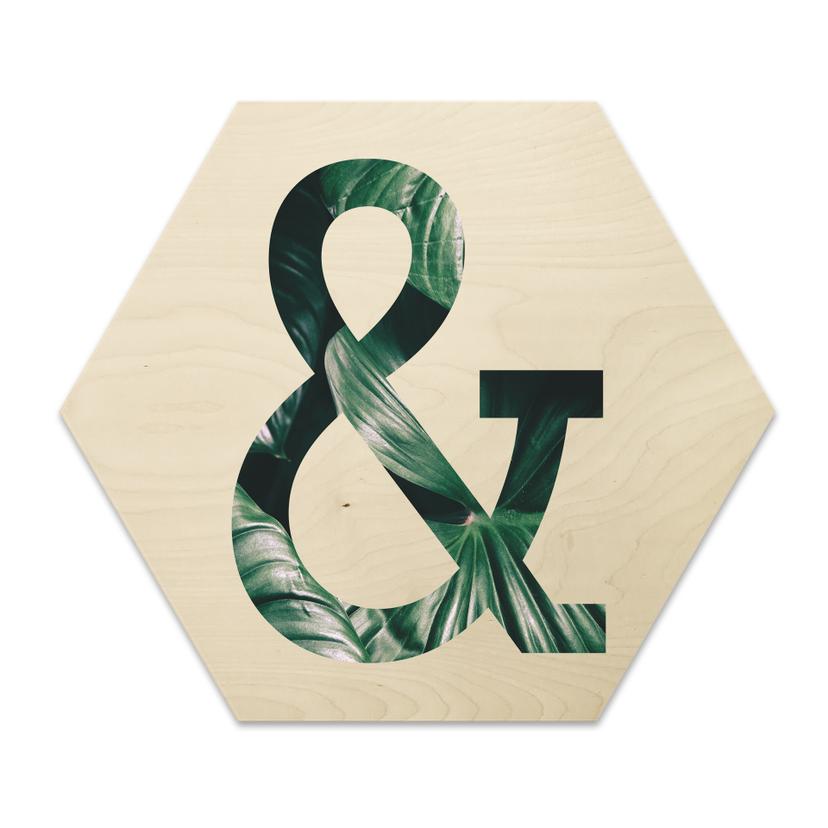 Hexagon - Træbirkefinér - Urban Jungle "&"