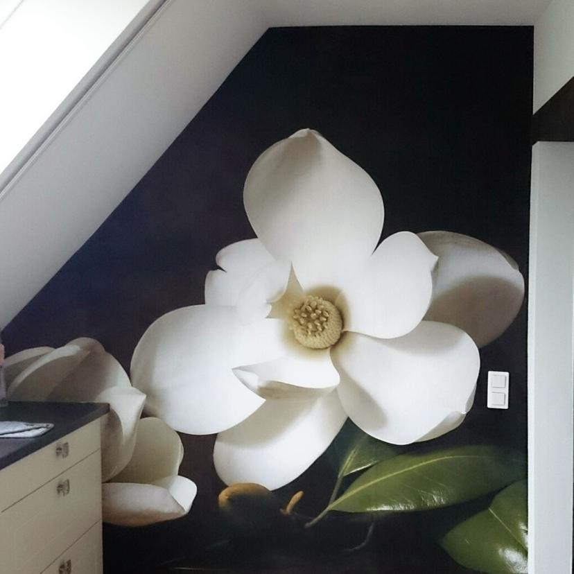 Fotomurale Ramo di magnolie con foglie