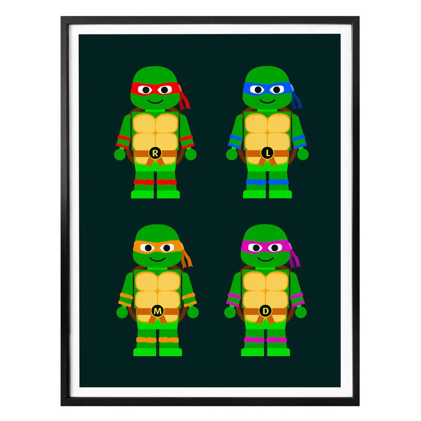 Plakat - Gomes - Teenage Mutant Ninja Turtles legetøj