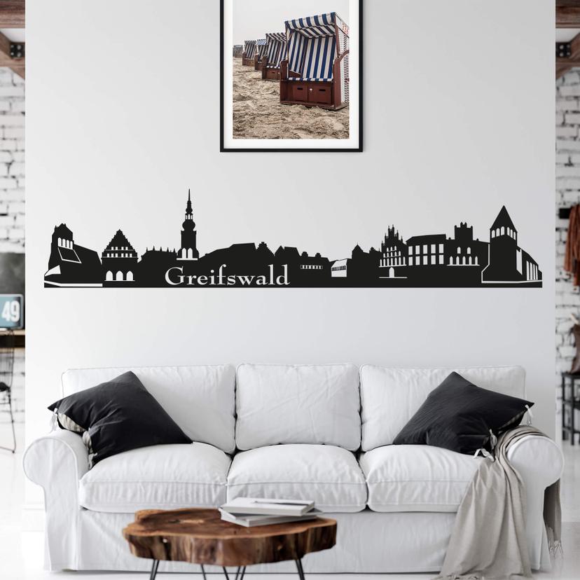 Wandtattoo Greifswald Skyline