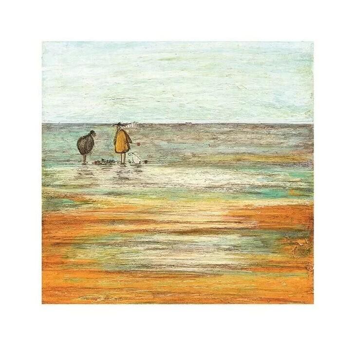 Plakat Sam Toft - Sandcastle Progress Report kunsttryk, Sam Toft (40 x 40 cm)