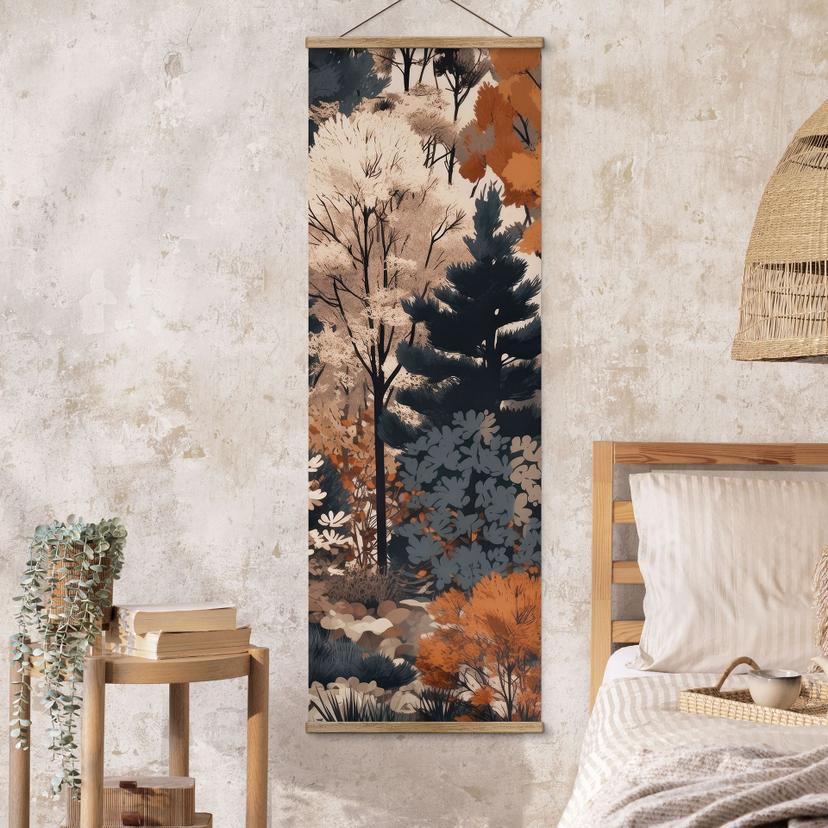Poster tessile La colorata foresta autunnale - Jaszke