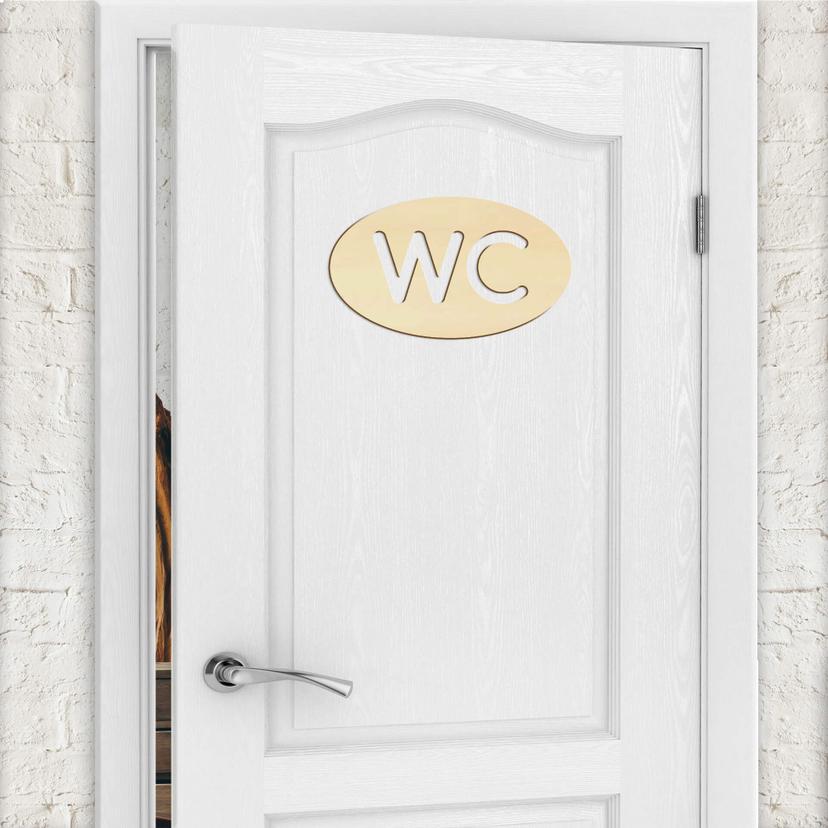 Décoration en bois - WC - Placage de peuplier