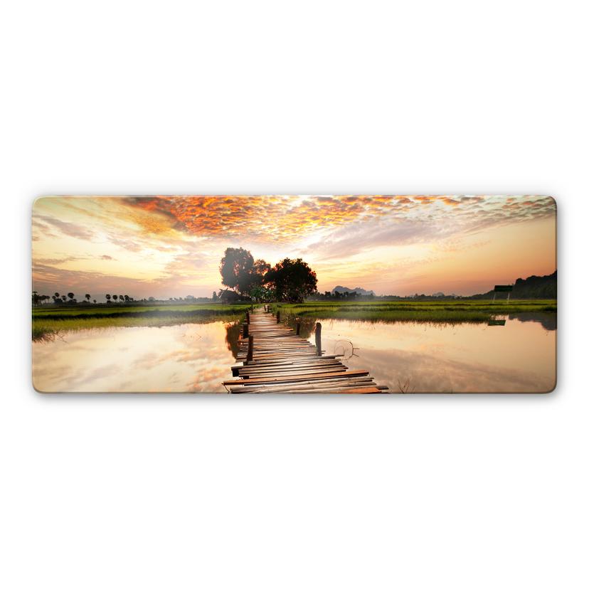 Stampa su vetro Dall'altra parte - panoramica