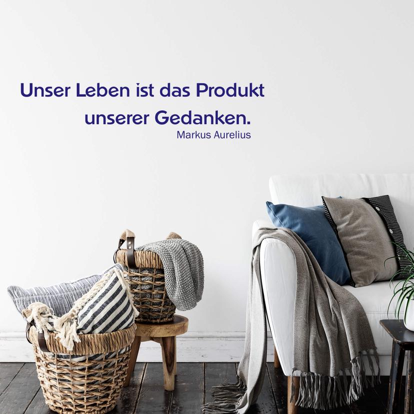 Wandtattoo Unser Leben ist das Produkt...