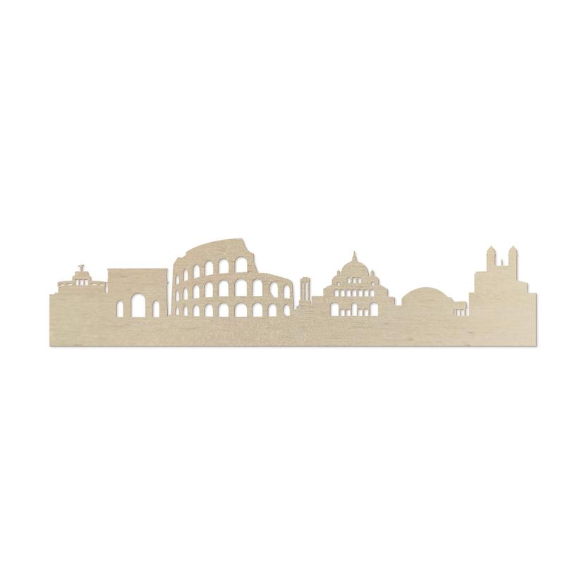 Decoro in legno – Skyline Roma - Pioppo