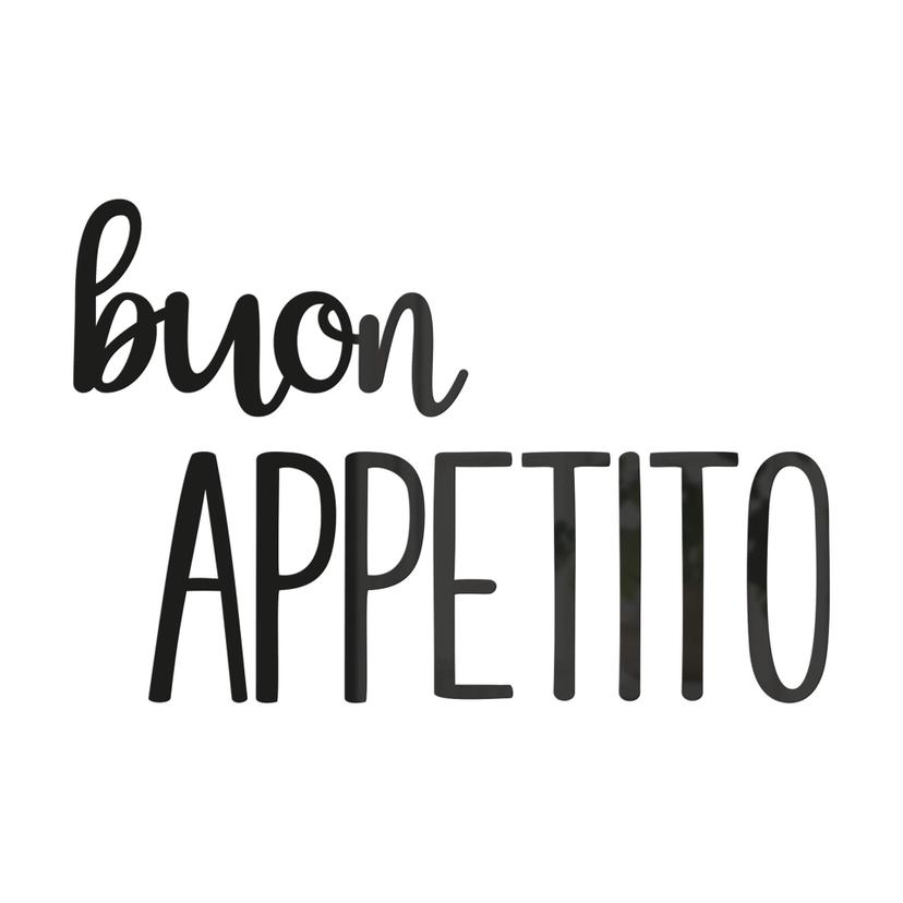 Decoro in acrilico Buon Appetito