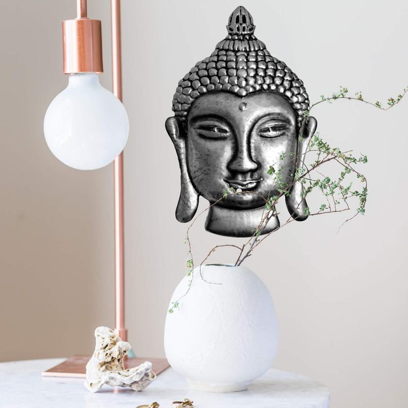Muursticker Metallic Boeddha