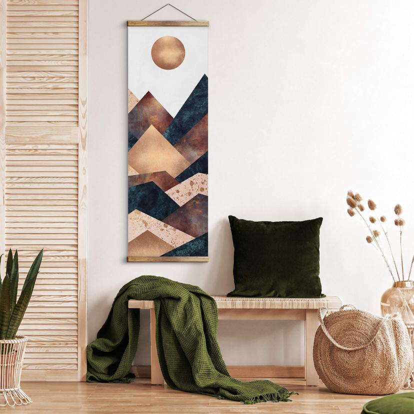 Textil poster Fredriksson - Höst i fjällen - Panorama