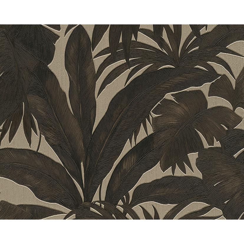 Versace Home Carta da Parati Giungla marrone, metalizzato
