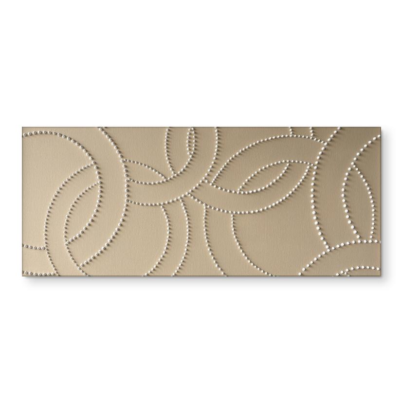 Rivestimento cucina Anelli astratti beige - Grande