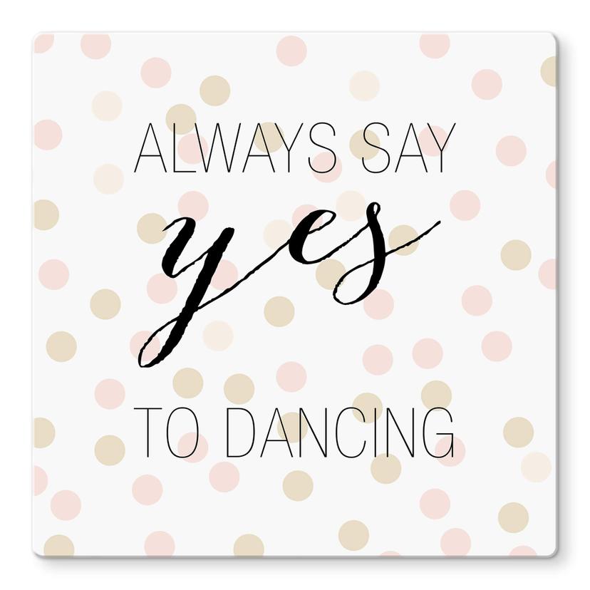 Glass Print Confetti & Cream - Dancing