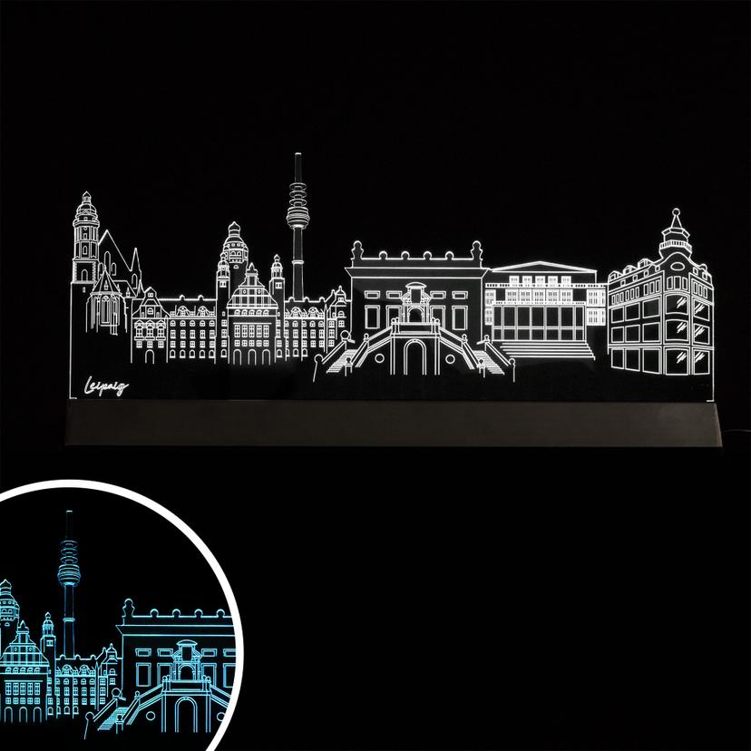 LED Skyline Leipzig