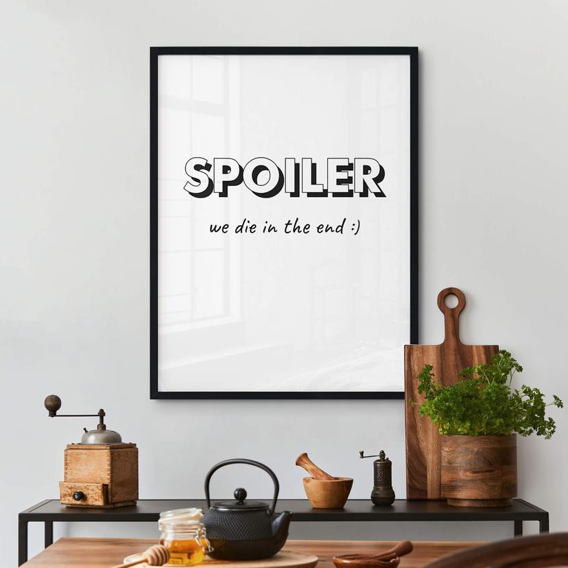 Poster Spoiler - We die in the End