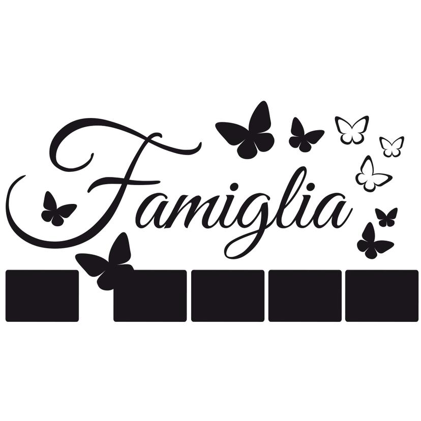 Famiglia con spazio per foto