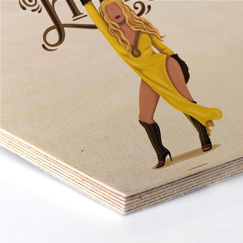 Esagono legno Tohmé - Omaggio a Beyoncé