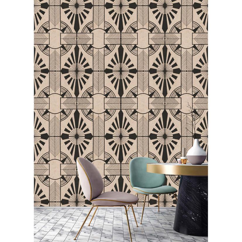 Livingwalls Fototapete Walls by Patel 3 Astoria 2 beige, schwarz