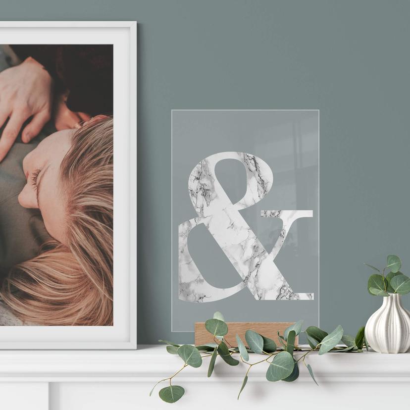 Decoro acrilico + supporto - &