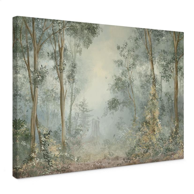 Canvas schilderij Betoverd Bos - Ms Tiff