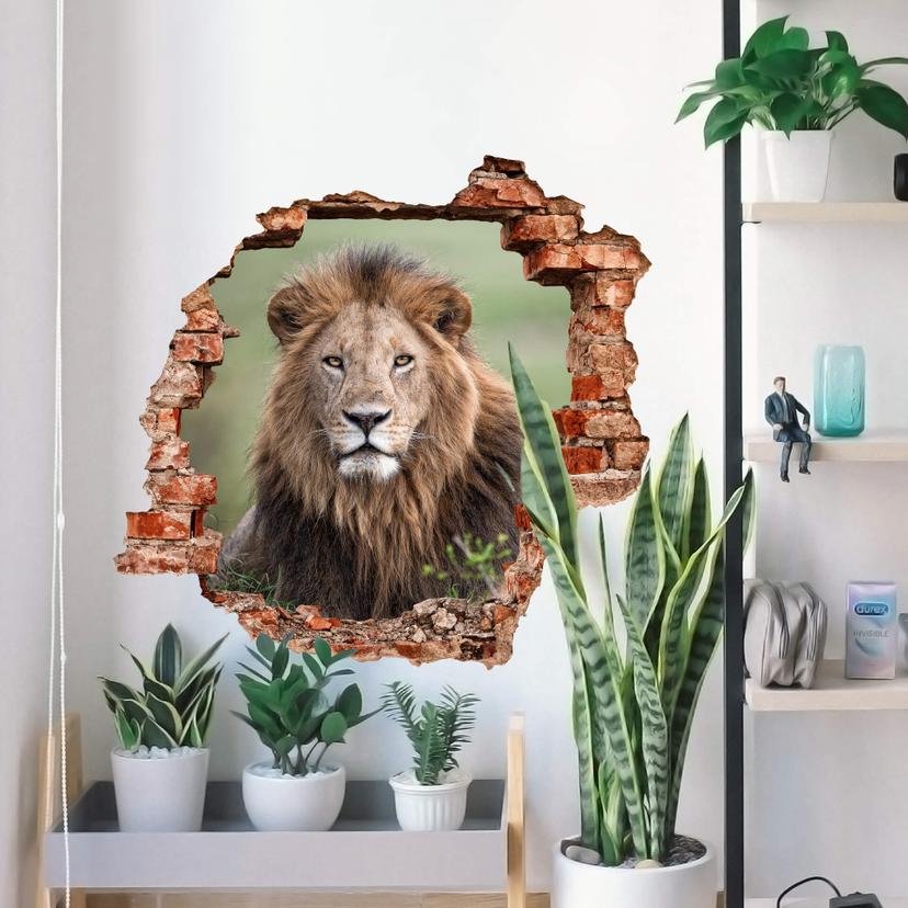 3D Wallsticker van Duijn - I løvens øjne
