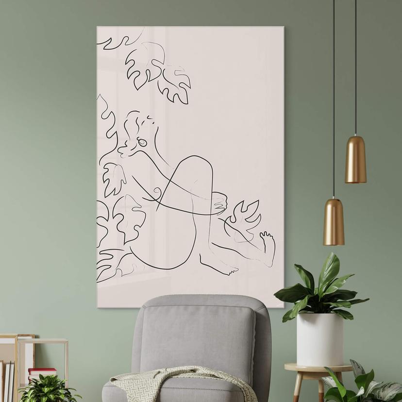 Stampa su vetro acrilico 1X Studio - Donna nuda in mezzo alla natura