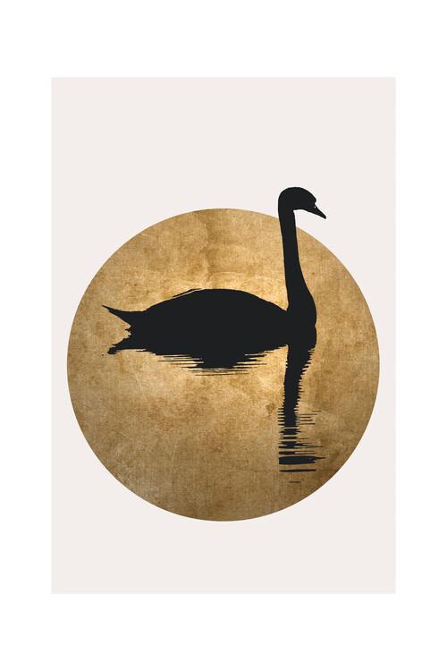 Plakat kunsttryk Kubistika - Svanen, plakat (40 x 60 cm)