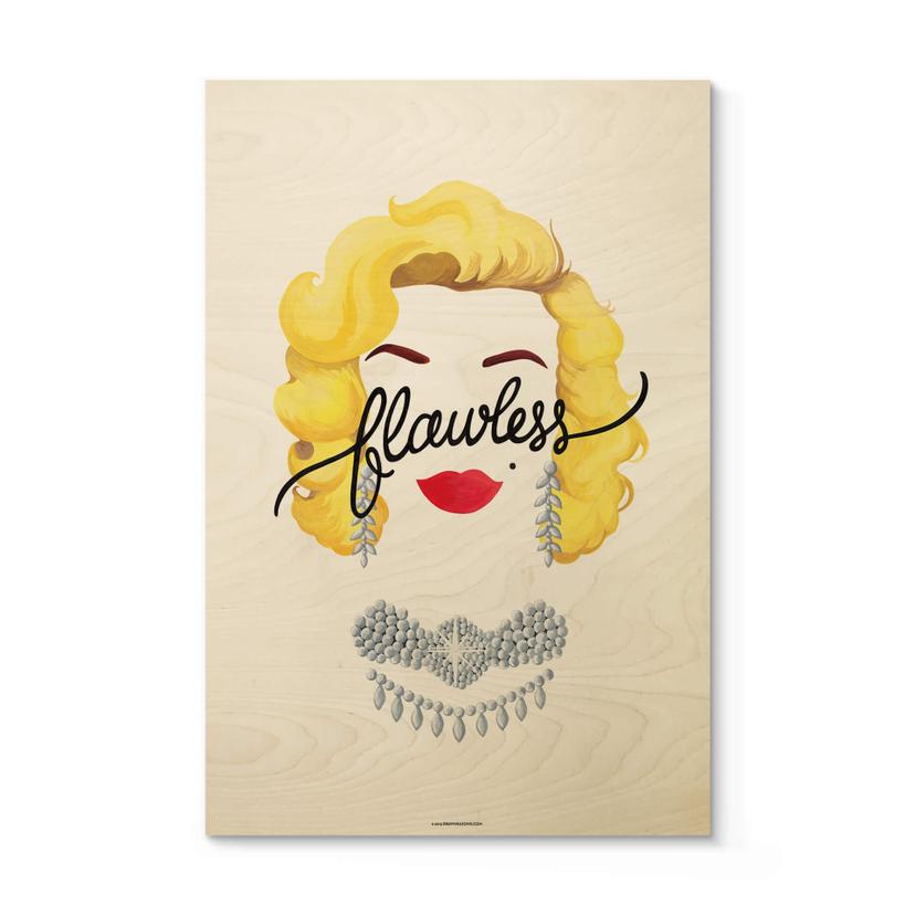 Cuadro de madera Tohmé - Flawless Marilyn