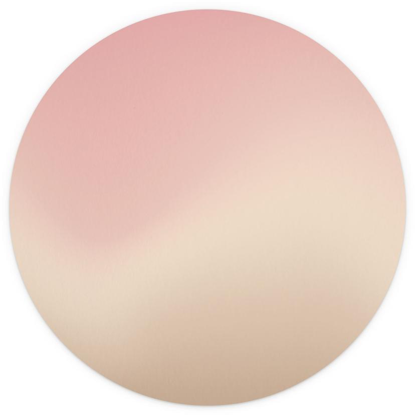 Ombre - Gryning - Rund Fototapet - non-woven tapet/självhäftande non-woven tapet